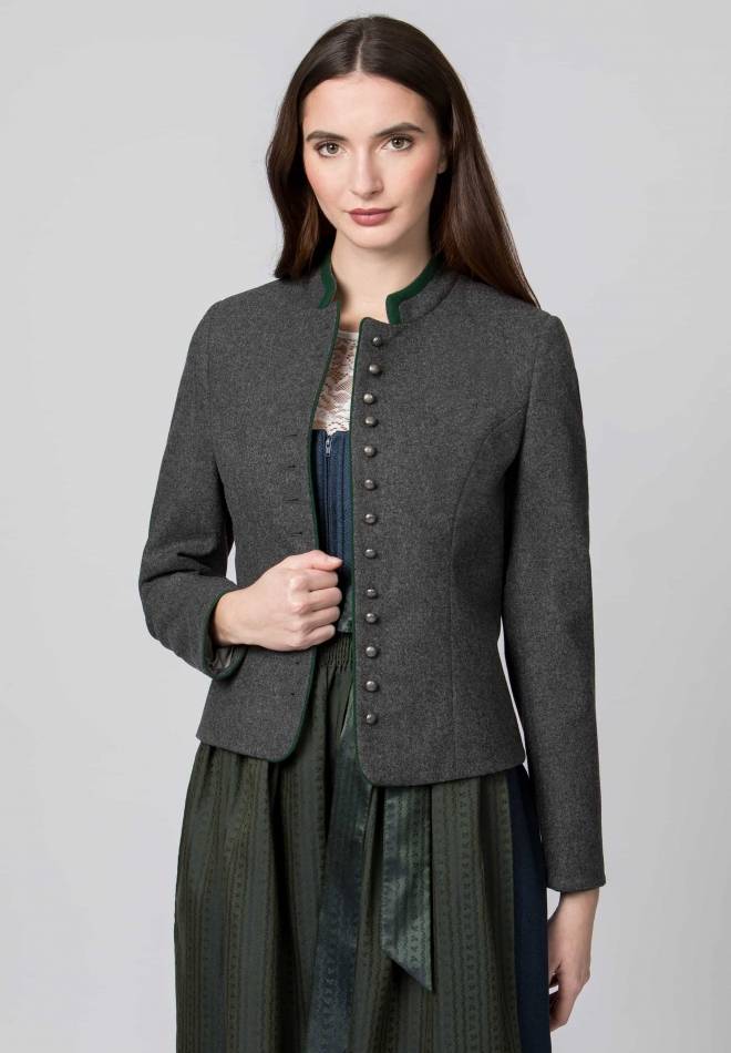 Stockerpoint Jacke Elisabeth schiefer-grün 36 Große Rabatte