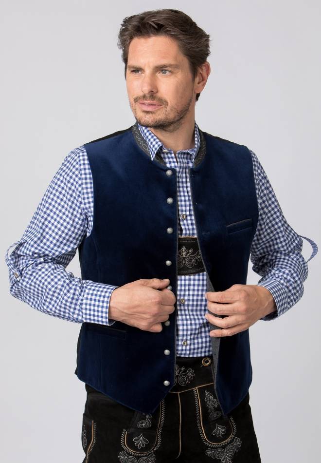 Stockerpoint Weste Lorenzo indigo 52 Versandkostenfrei