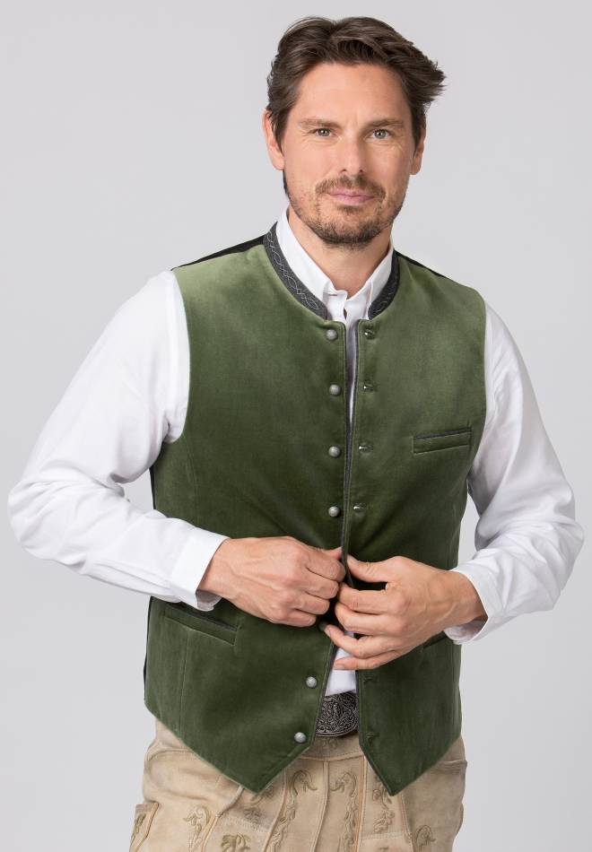 Stockerpoint Weste Lorenzo moosgrün 60 Flash Sale