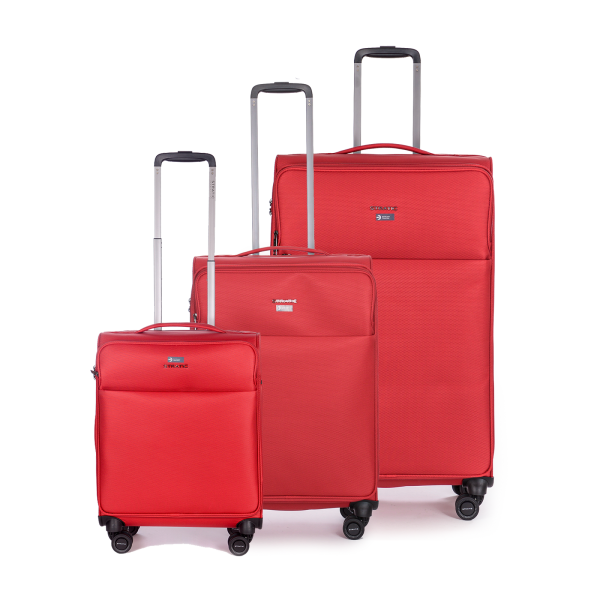 Stratic Stratic Light + - Koffer-Set 3-teilig (S, M, L) red Bis zu 50% Rabatt