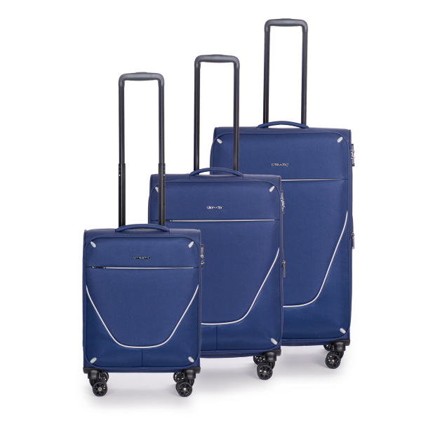 Stratic Strong - Koffer-Set 3-teilig (S, M, L) navy Sonderangebot der Fabrik