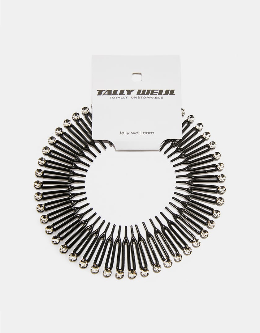 Tally Weijl Schwarzes Swirl Haarband mit Strass