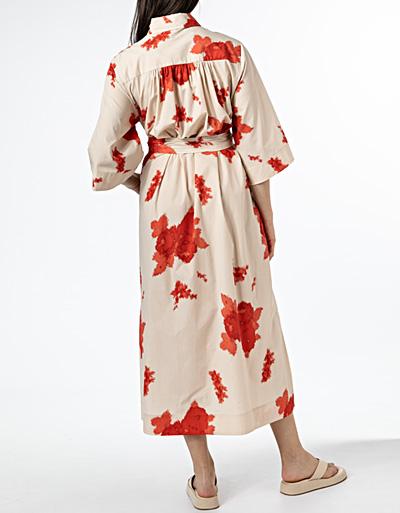 SECOND FEMALE Hemdblusenkleid mit Grafik-Print Große Rabatte