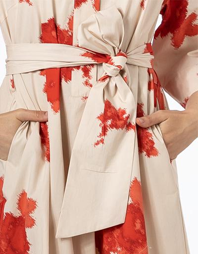 SECOND FEMALE Hemdblusenkleid mit Grafik-Print Große Rabatte