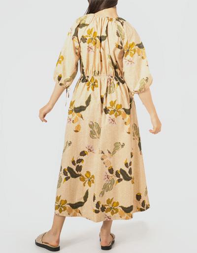 SECOND FEMALE Kleid mit elastischer Taille Neuheiten