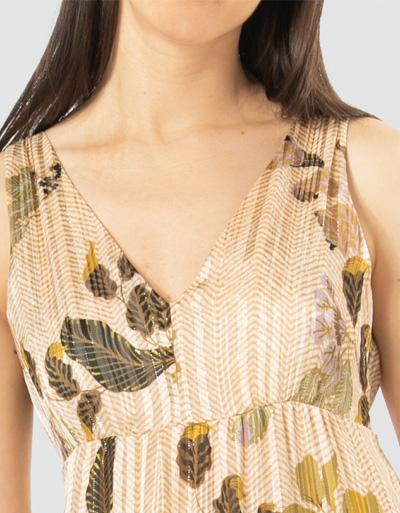 SECOND FEMALE Maxikleid mit Metallic-Garn Bestseller