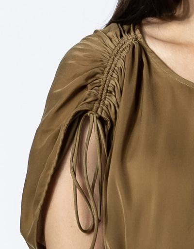 SECOND FEMALE Kleid mit offenem Rücken und Cut-Out Räumungsverkauf