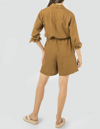 Marc O'Polo Leinen-Overall mit Taillenband Letzte 2 Tage