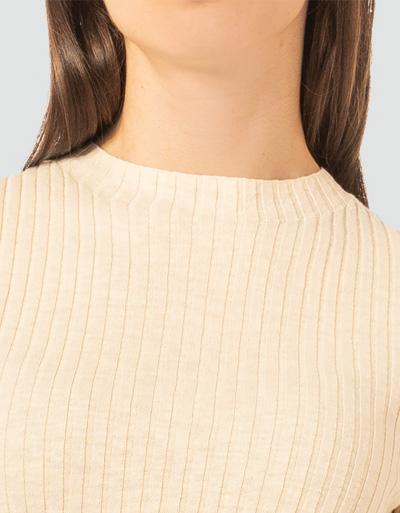 Marc O'Polo Kurzarmpullover aus feinem Rippenstrick zollfrei
