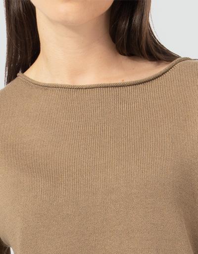 Marc O'Polo Kurzarmpullover mit rollierten Halsausschnitt 50% Rabatt für begrenzte Zeit