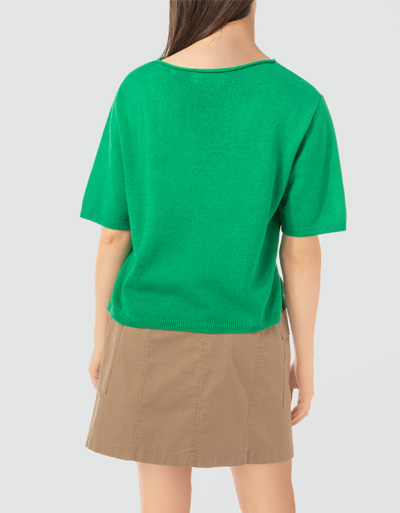 Marc O'Polo Kurzarmpullover mit rollierten Halsausschnitt Rabatte dieses Monats