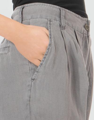 Replay Leinenhose mit Bundfalten Sonderangebot der Fabrik