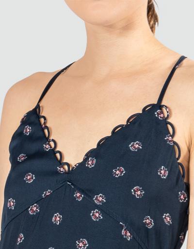 Pepe Jeans Satinkleid mit Blumenprint Begrenzt auf 3 Tage