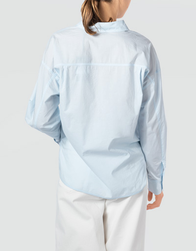 Marc O'Polo Bluse mit abgerundeten Seitenschlitzen Fabrikverkauf