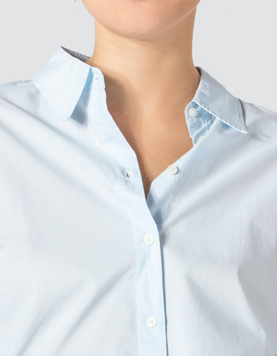Marc O'Polo Bluse mit abgerundeten Seitenschlitzen Fabrikverkauf