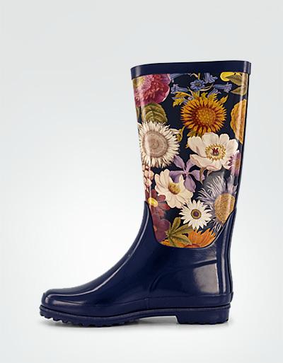 Aigle Gummistiefel mit floralen Fotoprint Limitierter Zeitrabatt