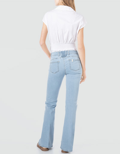 LIU JO Boot-Cut Jeans mit Elastikeinsatz am Bund Saisonale Angebote