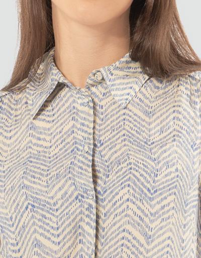 SECOND FEMALE Bluse mit modernem Print 2025