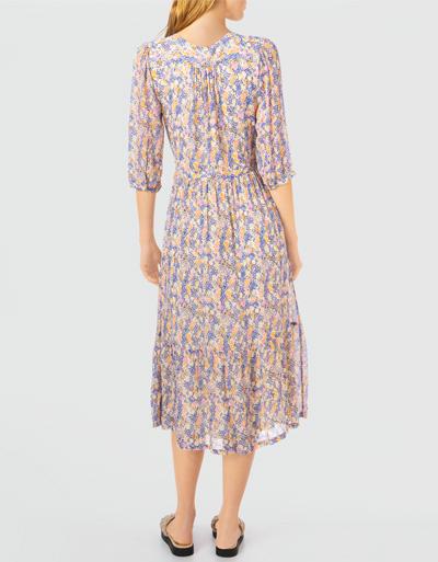 SECOND FEMALE Kleid in Wickeloptik im Angebot