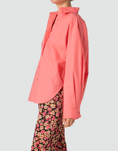 SECOND FEMALE Oversized Bluse im cleanen Look Großer Ausverkauf
