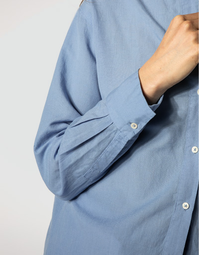 Marc O'Polo Hemdbluse im langen Schnitt Bis zu 50% Rabatt