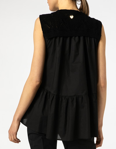 TWIN-SET Shirt im Materialmix Auslauf