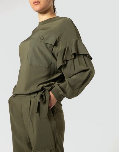 TWIN-SET Blusenshirt in italienischer Größe Kostenloser Versand international