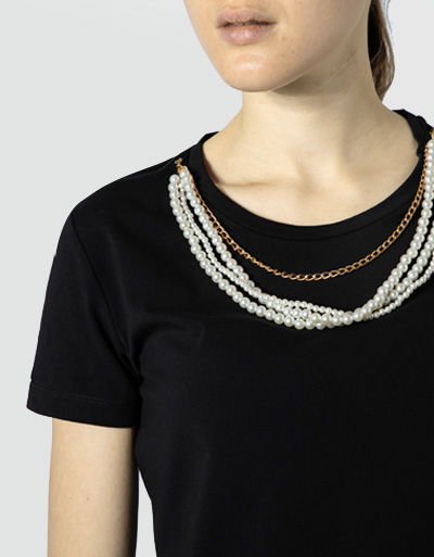 LIU JO T-Shirt mit Kettendetail 2025