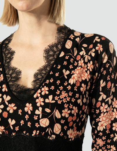 TWIN-SET Kleid mit Spitzendetails Hotsell
