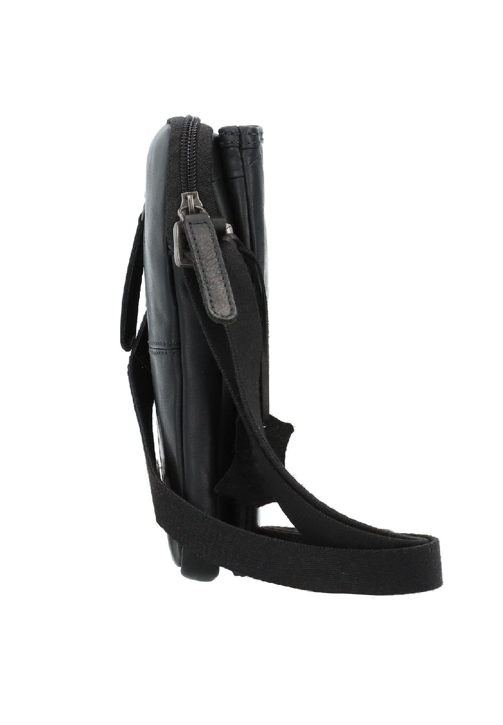 GREEN BURRY Pure Black Pure Black Handytasche Leder 11 cm zollfrei