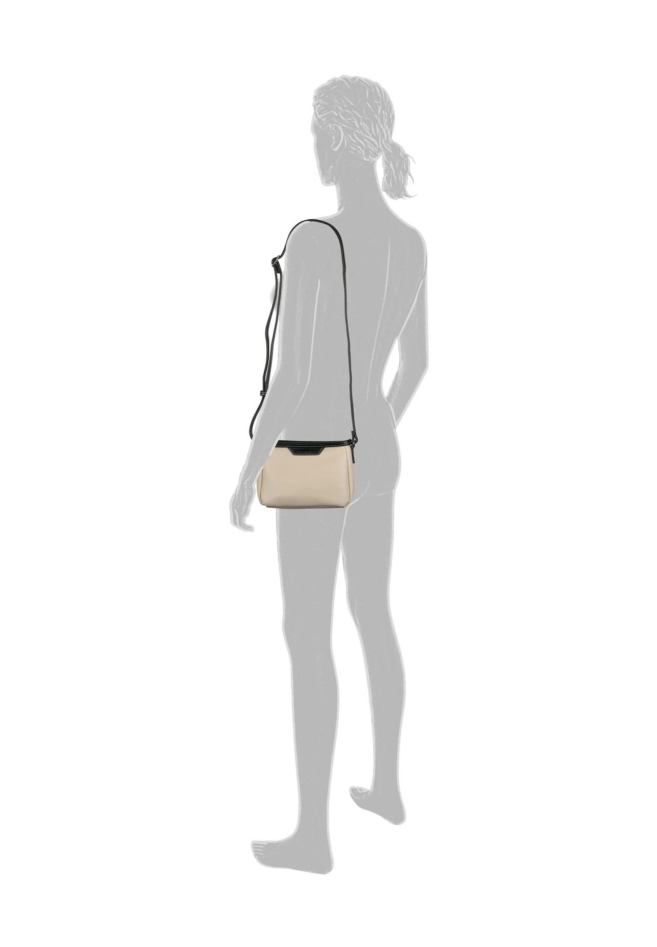 TOM TAILOR LEORA Umhängetasche Kunstleder Reißverschluss für Damen im Angebot