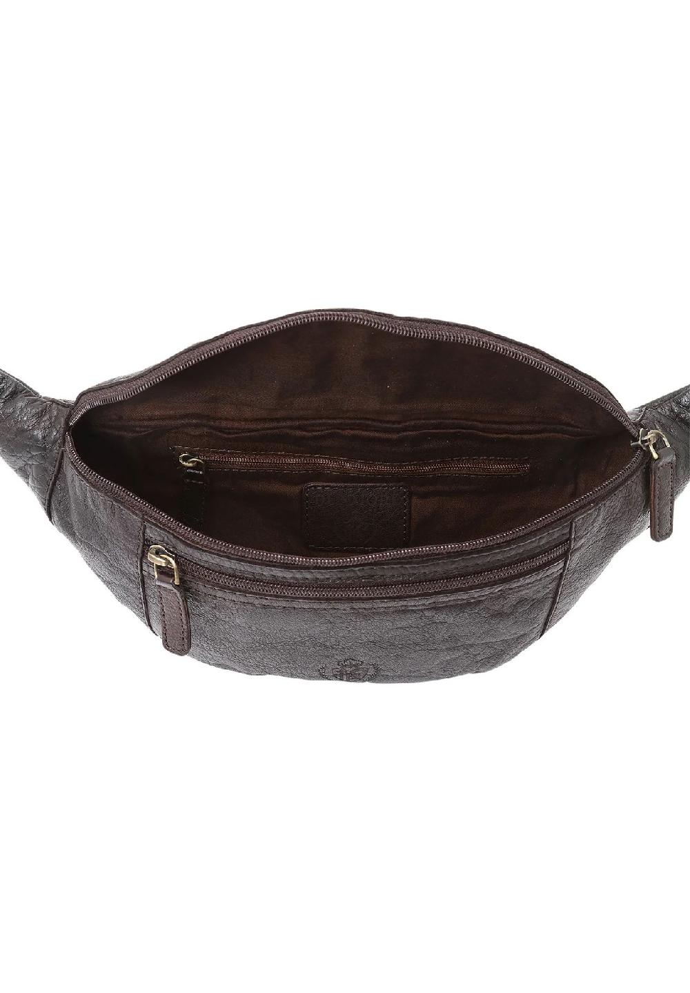 DUNMORE Bauchtasche Reißverschluss Leder Sonderangebot