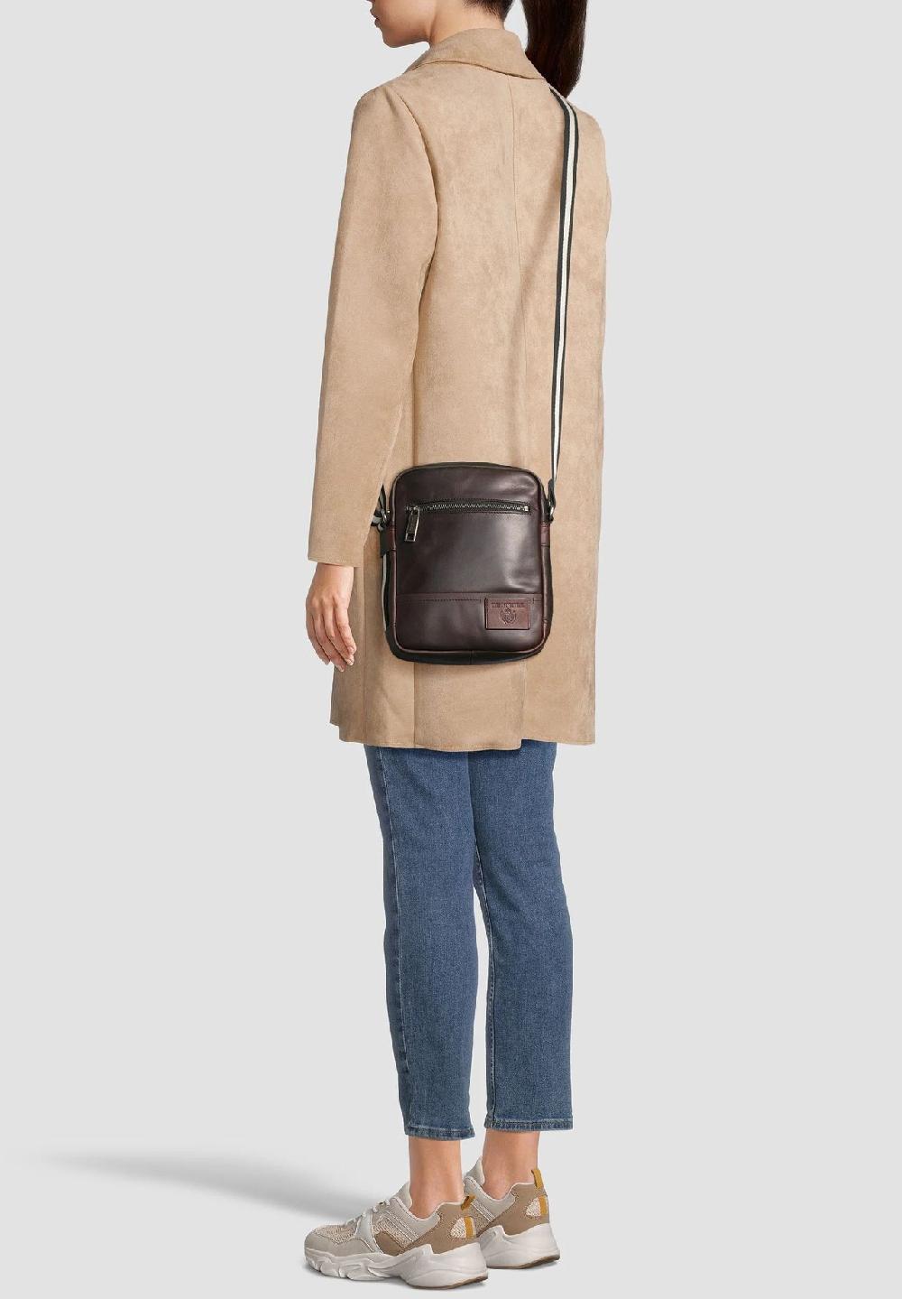 DUNMORE Umhängetasche Leder Patch Günstig kaufen