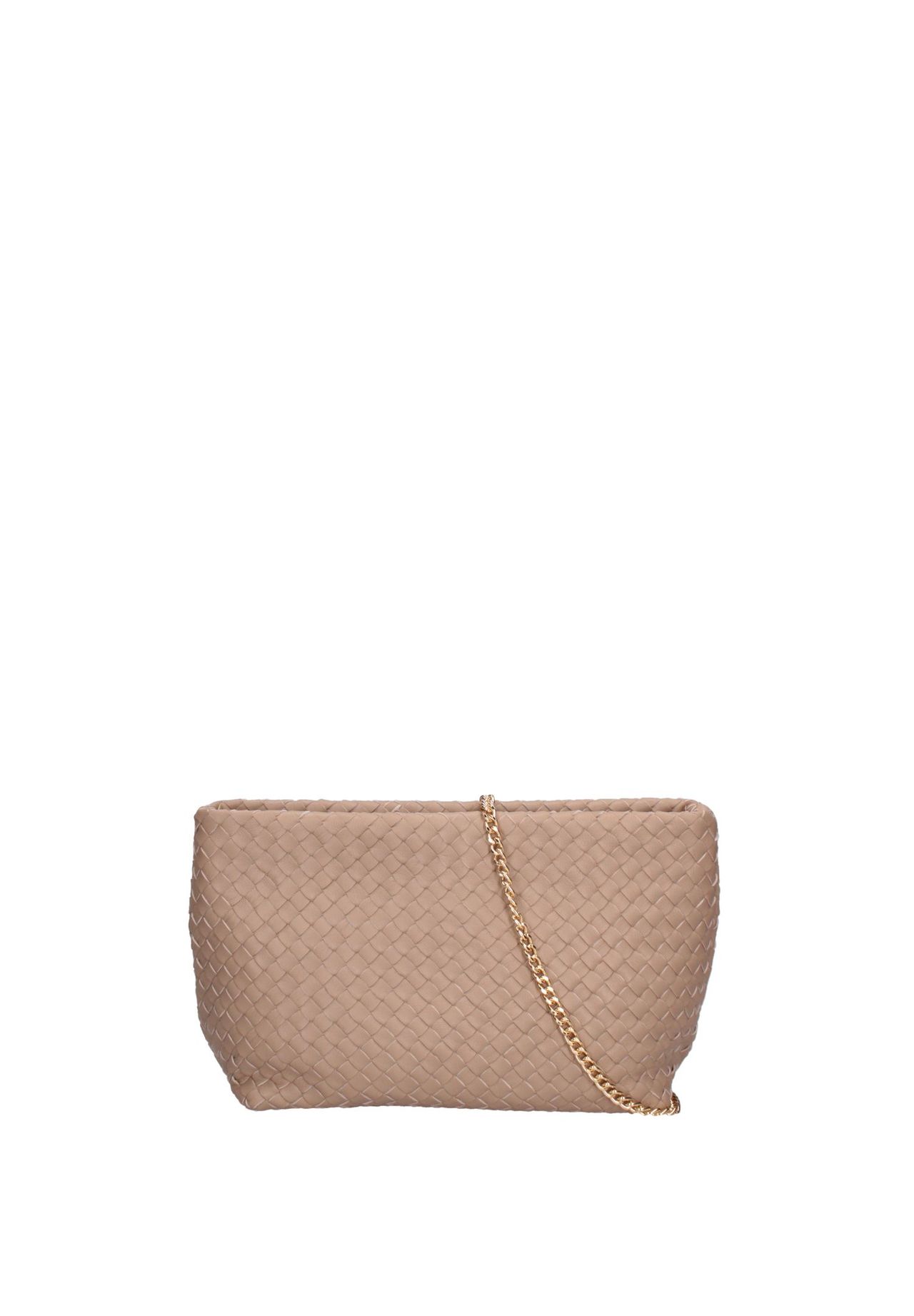Gave Lux Shultertasche Women's shoulder bag in genuine nappa leather with woven texture. Equipped with removable chain shoulder strap. Handcrafted Italian product. Made in Italy Fabrikverkauf