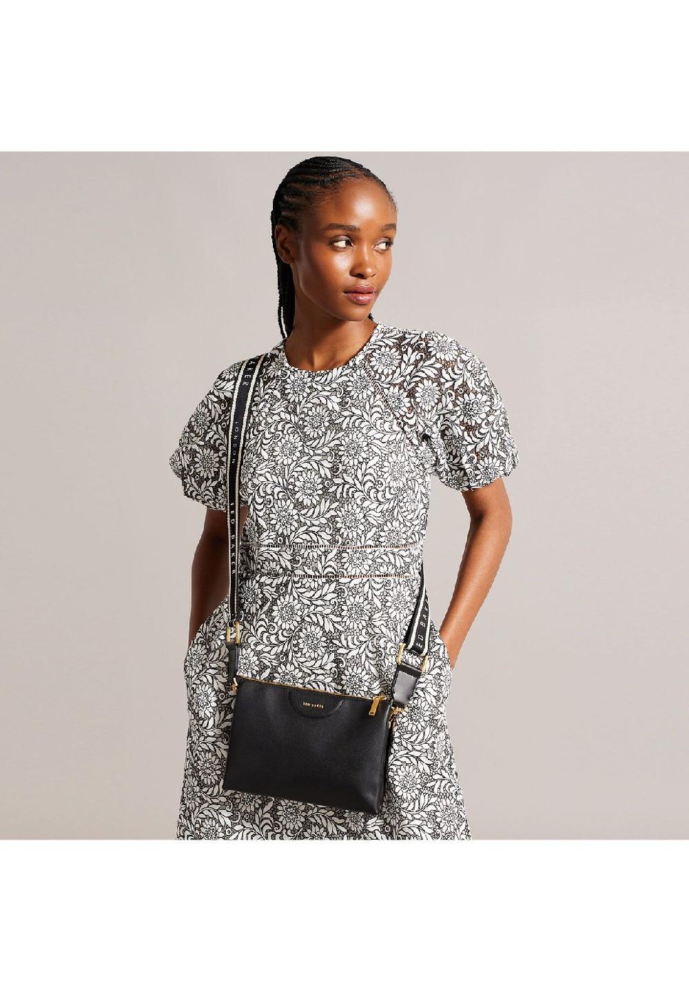 TED BAKER Umhängetasche Leder 24 cm Fabrik Onlineshop