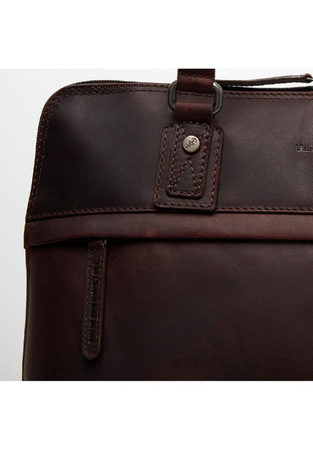The Chesterfield Brand Branson Branson Schultertasche Leder 37 cm Laptopfach Tiefpreis