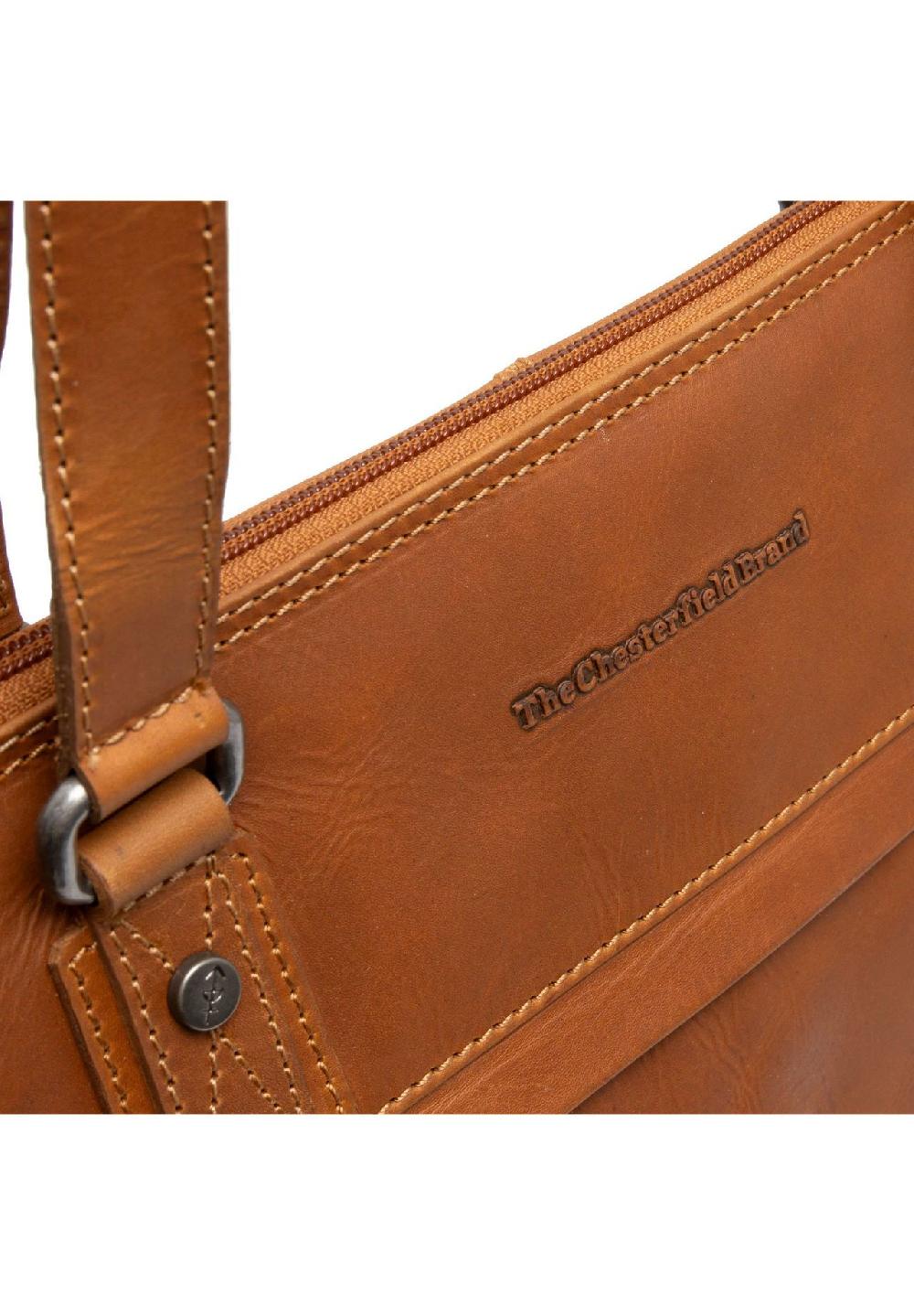 The Chesterfield Brand Branson Branson Schultertasche Leder 37 cm Laptopfach Super Sparpreis