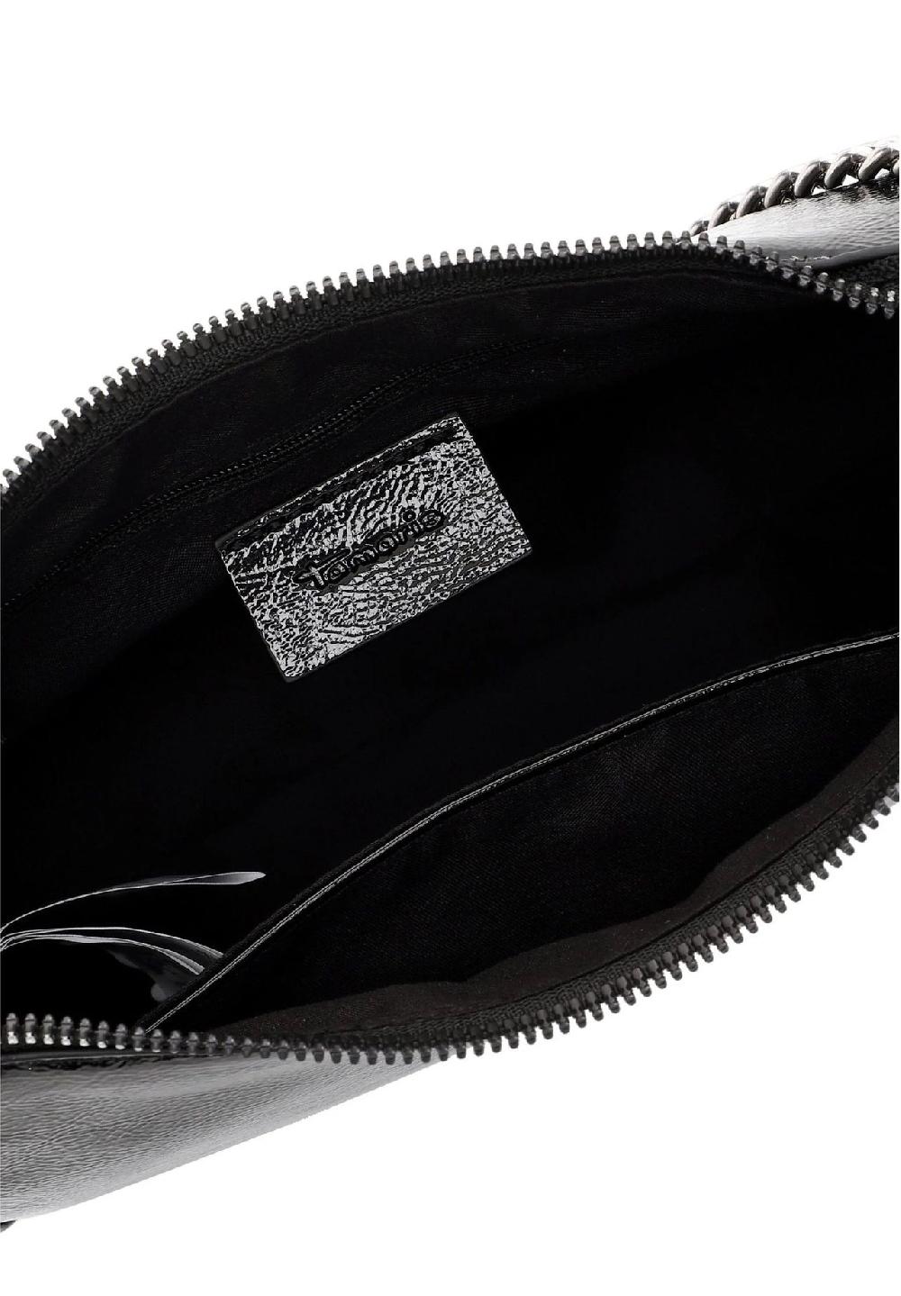 Tamaris Schultertasche "Flaviana" Lack-Optik Reißverschluss für Damen Schlussverkauf