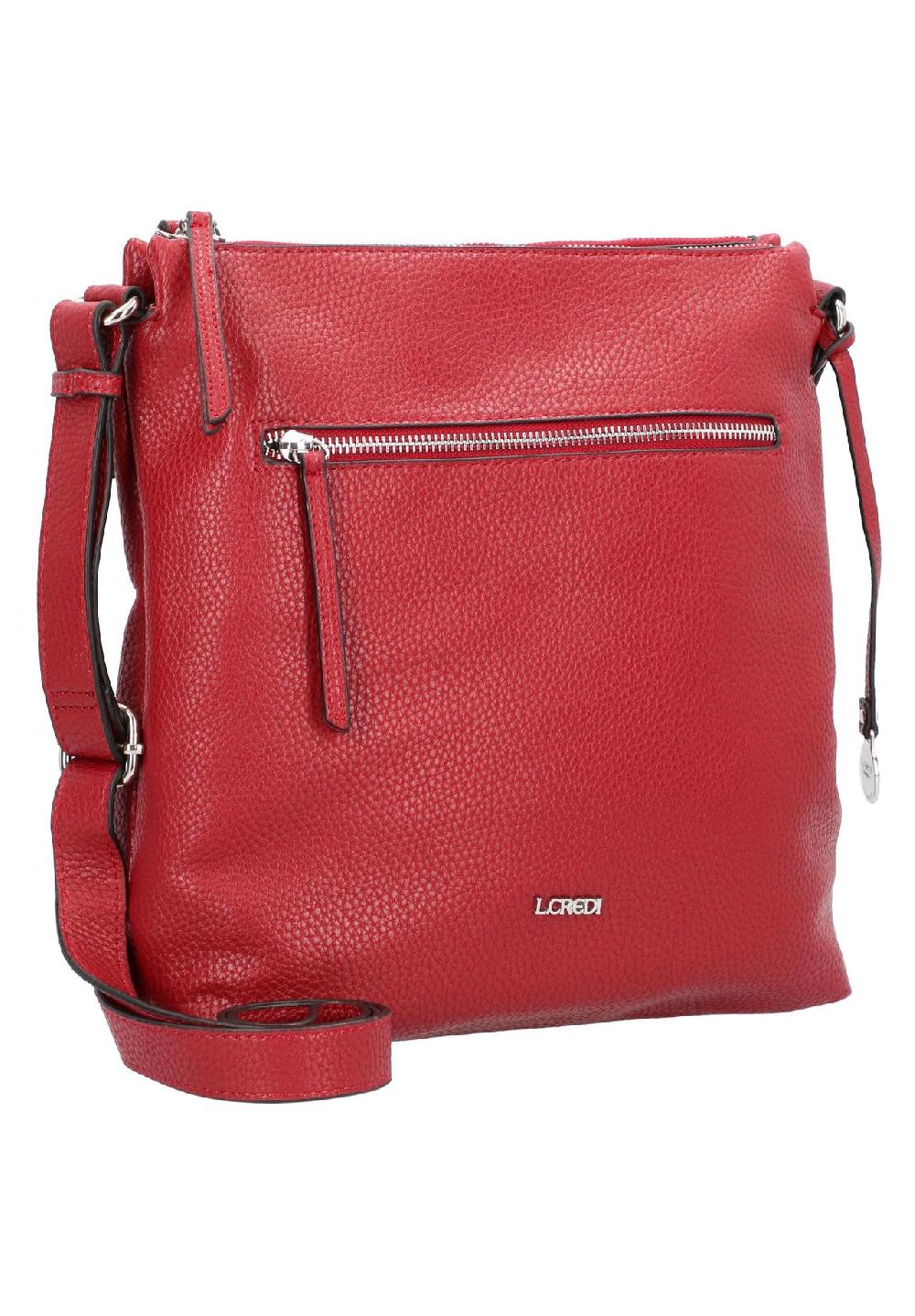 L.CREDI NEW ORLEANS Schultertasche Kunstleder Emblem uni für Damen Fabrik Onlineshop